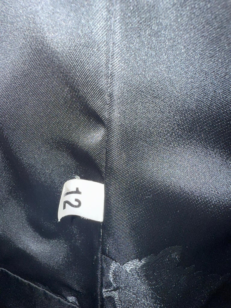Nina Ricci Black sheared beaver fur coat size 12/M ~no duties