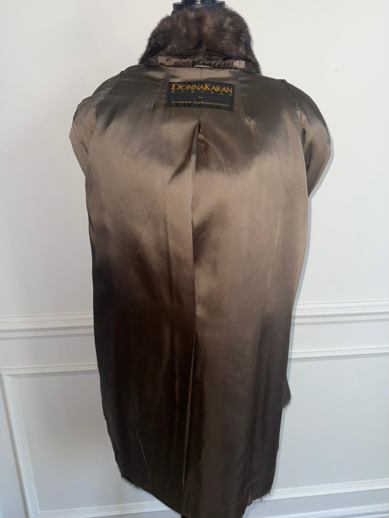 Mint Donna Karan rare color mink fur coat jacket (Size 10 - M) ~no duties