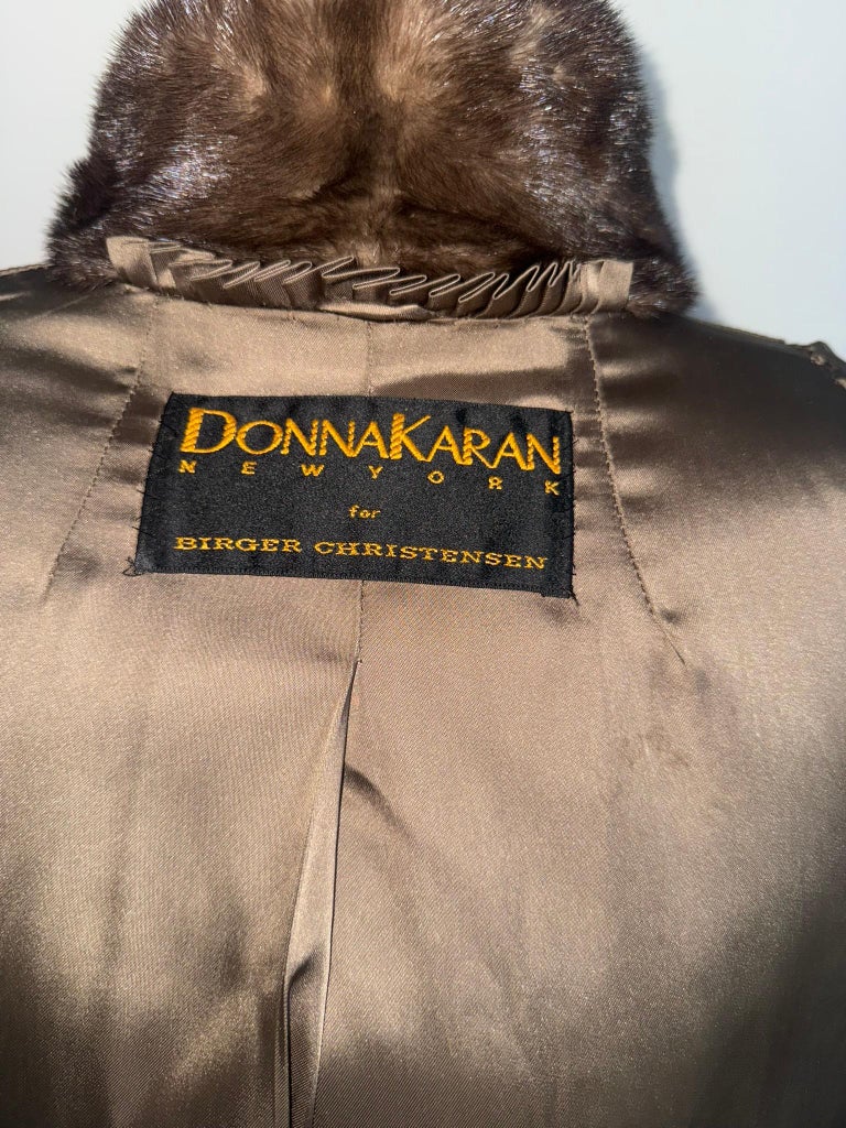Mint Donna Karan rare color mink fur coat jacket (Size 10 - M) ~no duties