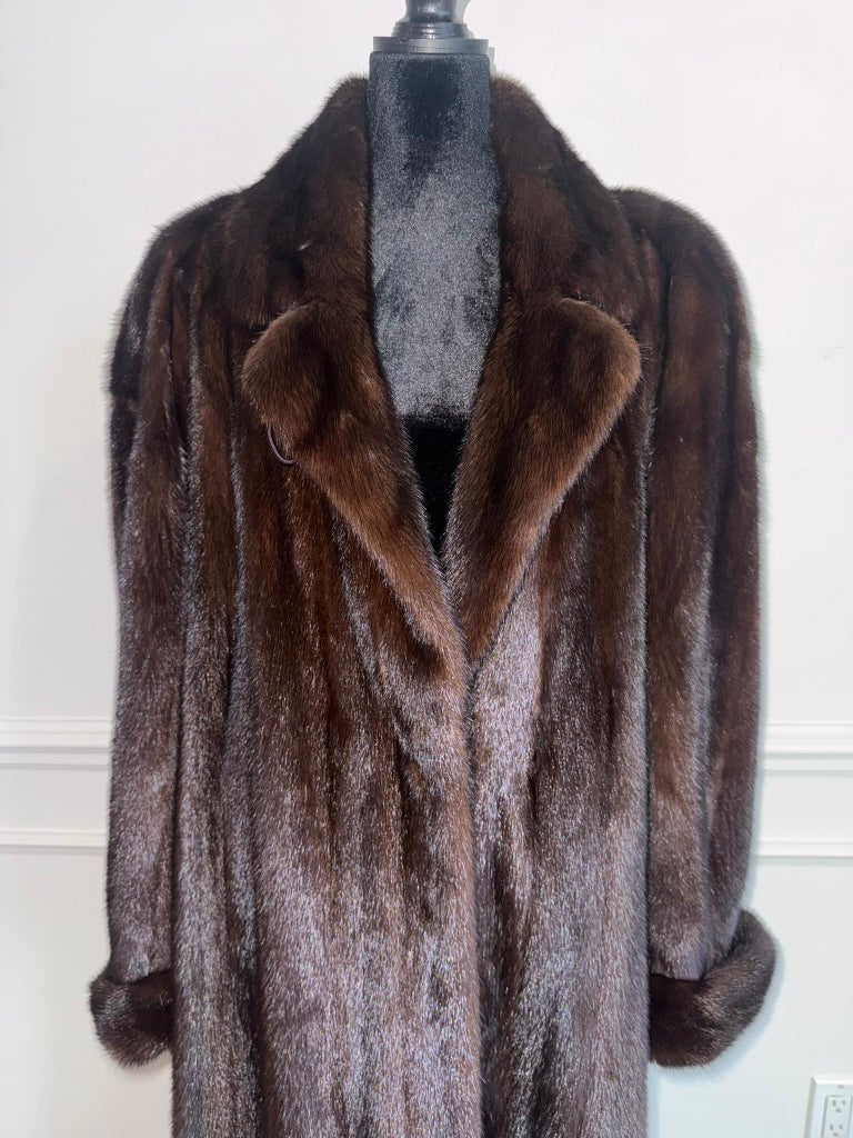 Brand New Christian Dior demi buff mink fur coat size 12 L ~no duties