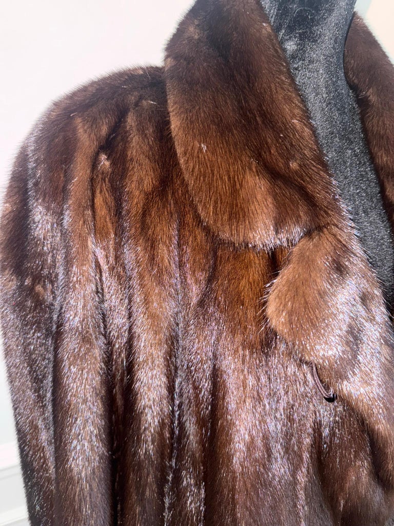 Brand New Christian Dior demi buff mink fur coat size 12 L ~no duties
