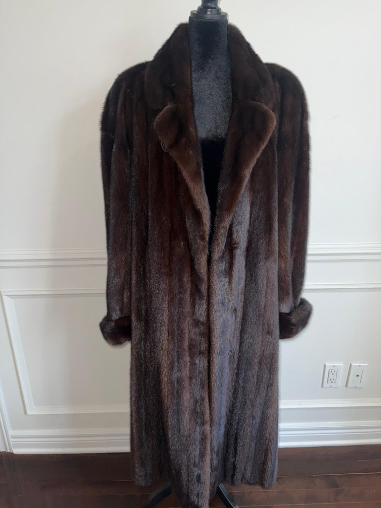 Brand New Christian Dior demi buff mink fur coat size 12 L ~no duties