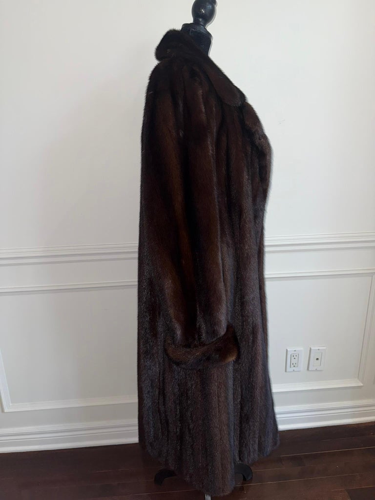 Brand New Christian Dior demi buff mink fur coat size 12 L ~no duties