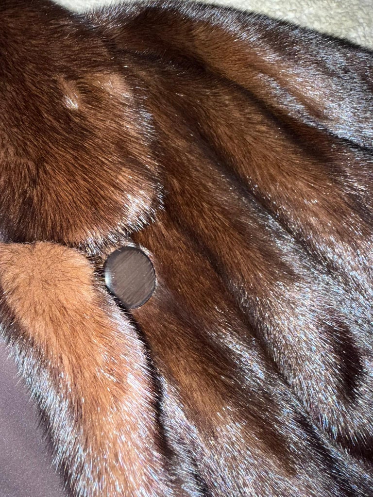 Brand New Christian Dior demi buff mink fur coat size 12 L ~no duties