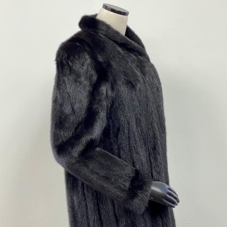 Vincenzo Black Opal Mink Fur Coat (Size 8-S) ~no duties