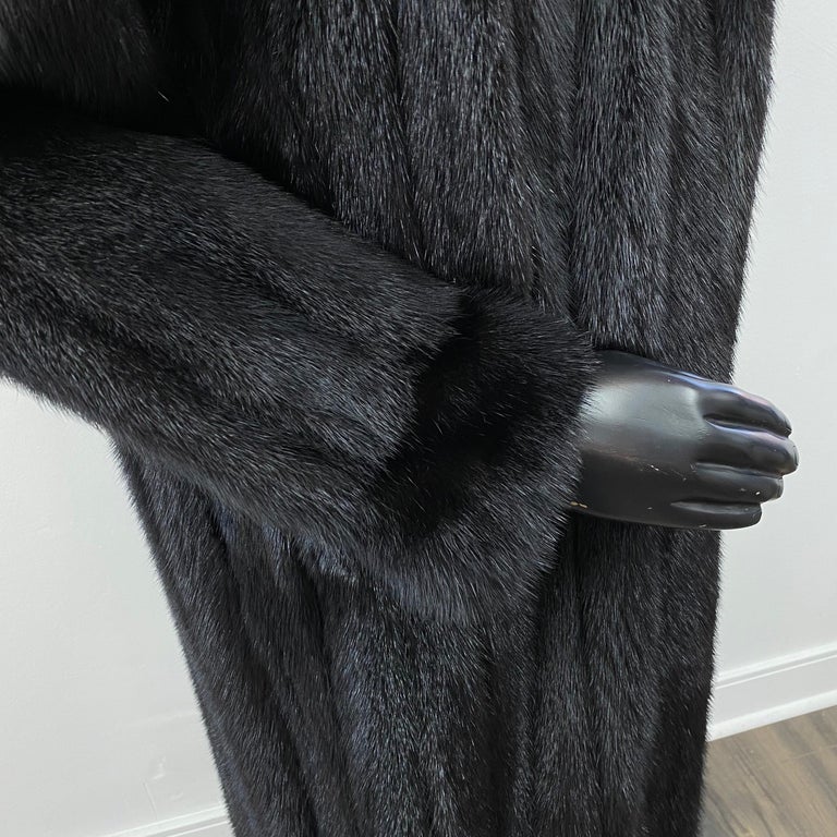 Vincenzo Black Opal Mink Fur Coat (Size 8-S) ~no duties