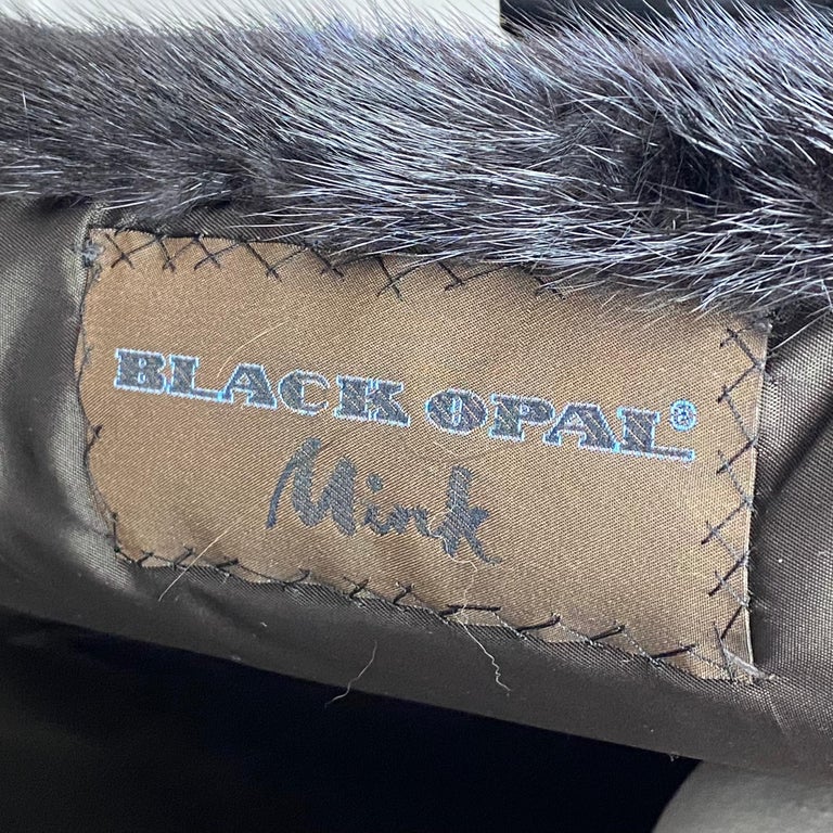 Vincenzo Black Opal Mink Fur Coat (Size 8-S) ~no duties