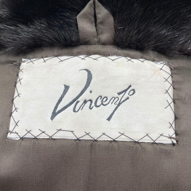 Vincenzo Black Opal Mink Fur Coat (Size 8-S) ~no duties