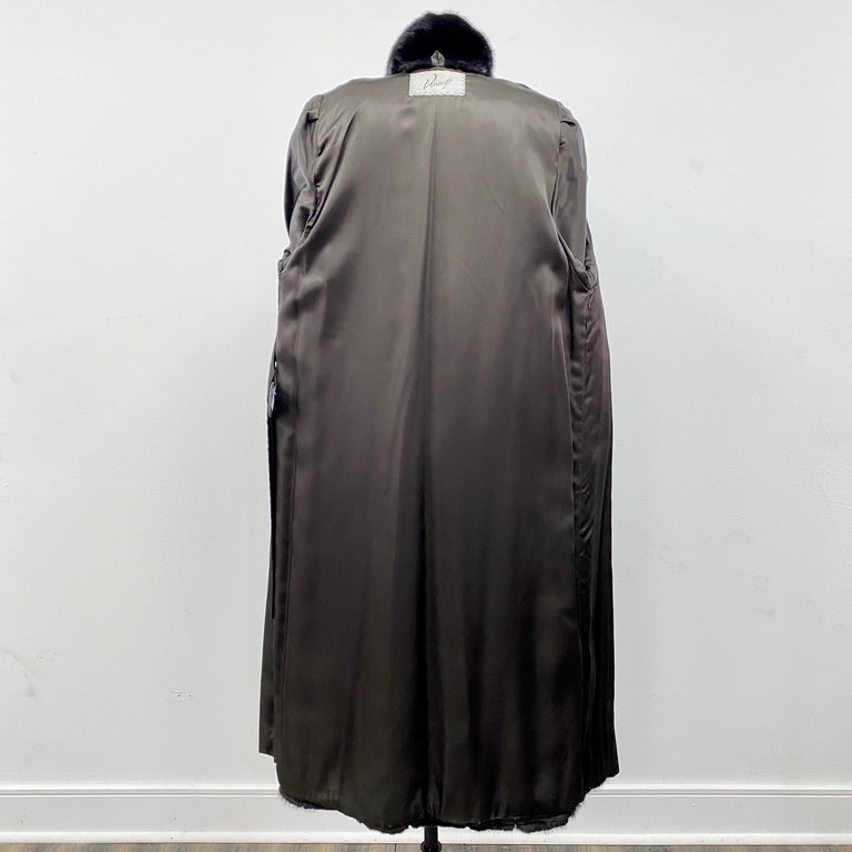 Vincenzo Black Opal Mink Fur Coat (Size 8-S) ~no duties
