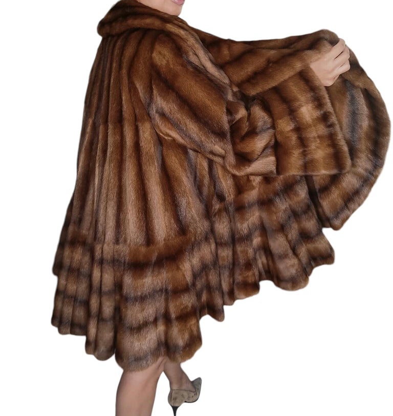 Birger Christensen Demi Buff Wide Sweep Mink Fur Coat (24/XXL) ~no duties