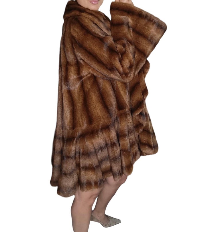 Birger Christensen Demi Buff Wide Sweep Mink Fur Coat (24/XXL) ~no duties