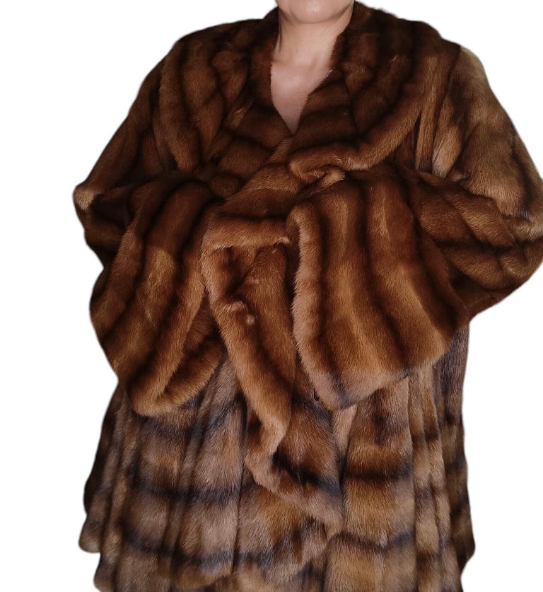 Birger Christensen Demi Buff Wide Sweep Mink Fur Coat (24/XXL) ~no duties