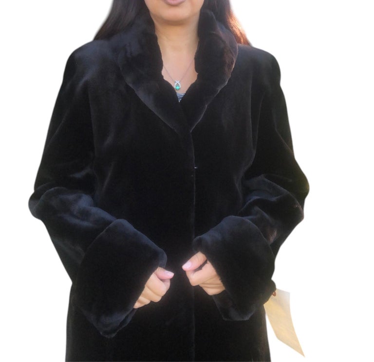 Unused Birger Christensen female sheared Mink Fur Coat (6/S) ~no duties