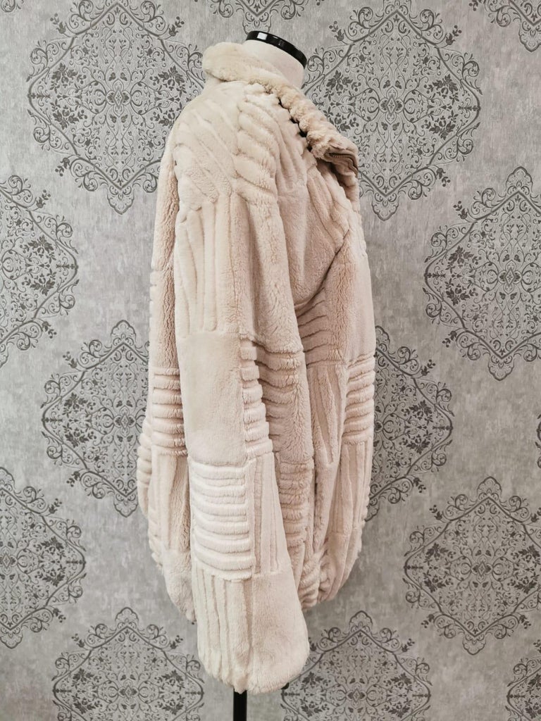 sheared beaver fur coat size 16