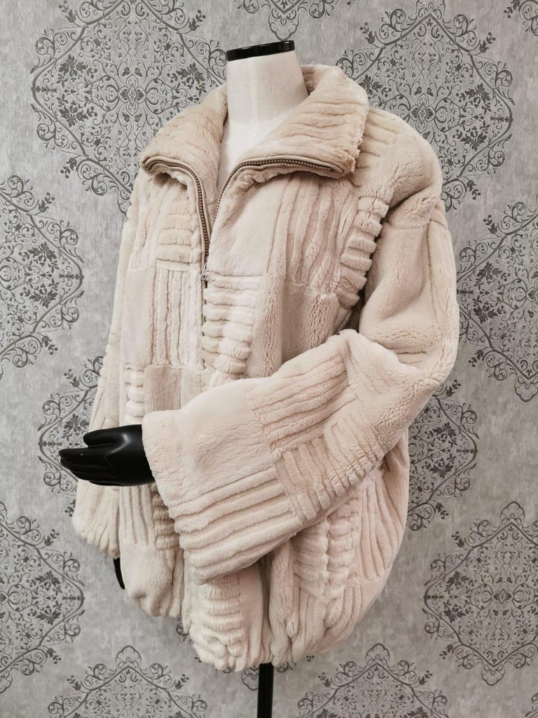 sheared beaver fur coat size 16
