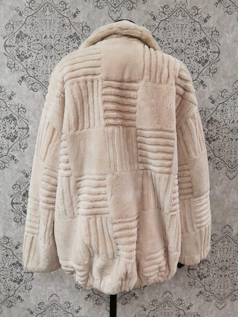 sheared beaver fur coat size 16
