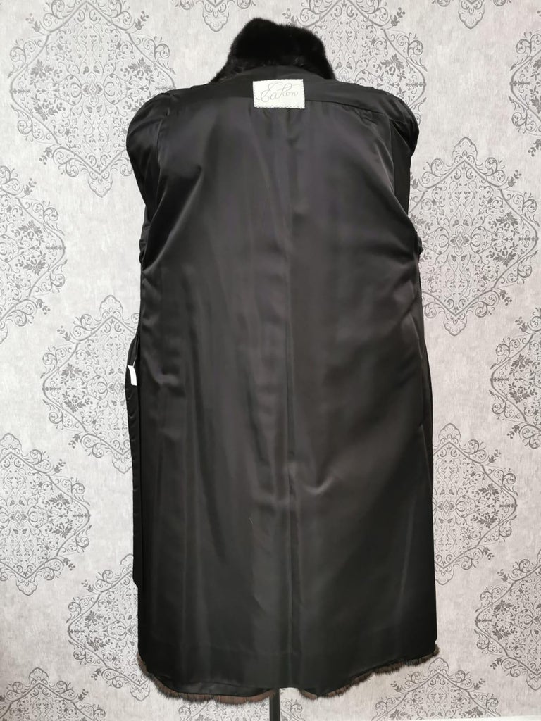 269 black diamond mink fur coat size 10 ~no duties