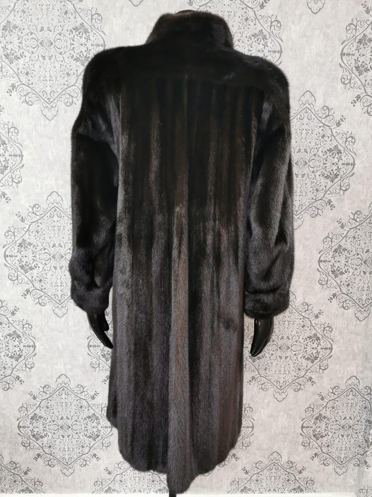 269 black diamond mink fur coat size 10 ~no duties