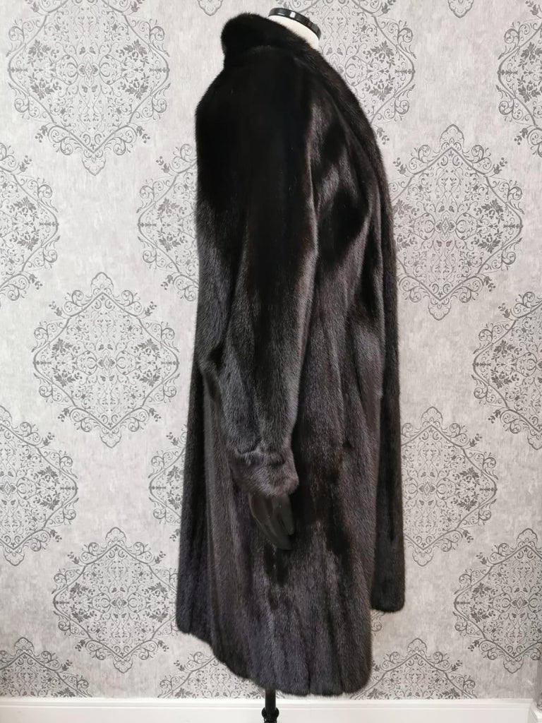 269 black diamond mink fur coat size 10 ~no duties