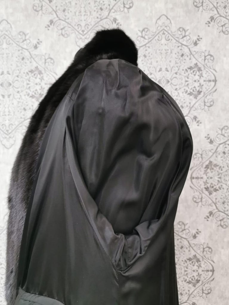 269 black diamond mink fur coat size 10 ~no duties