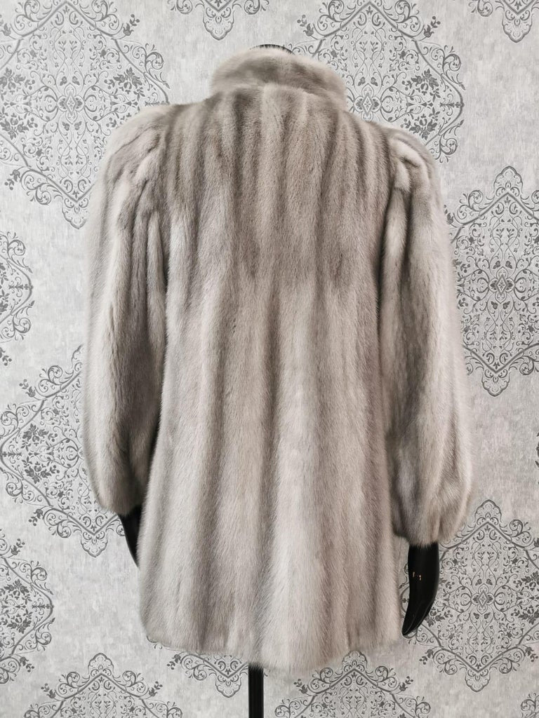 Sapphire Mink Fur Coat size 12 ~no duties