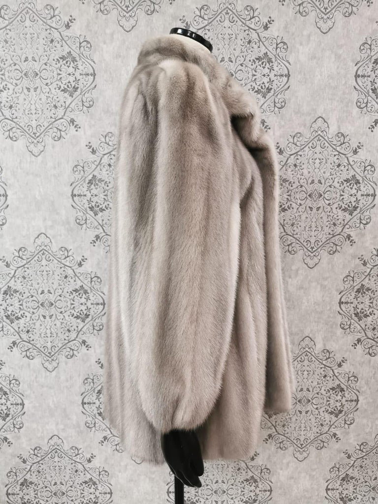 Sapphire Mink Fur Coat size 12 ~no duties