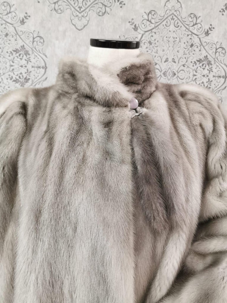 Sapphire Mink Fur Coat size 12 ~no duties