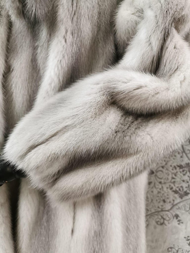 Sapphire Mink Fur Coat size 12 ~no duties