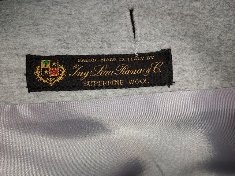 Brand new Loro Piana Gray coat fox fur collar ~no duties