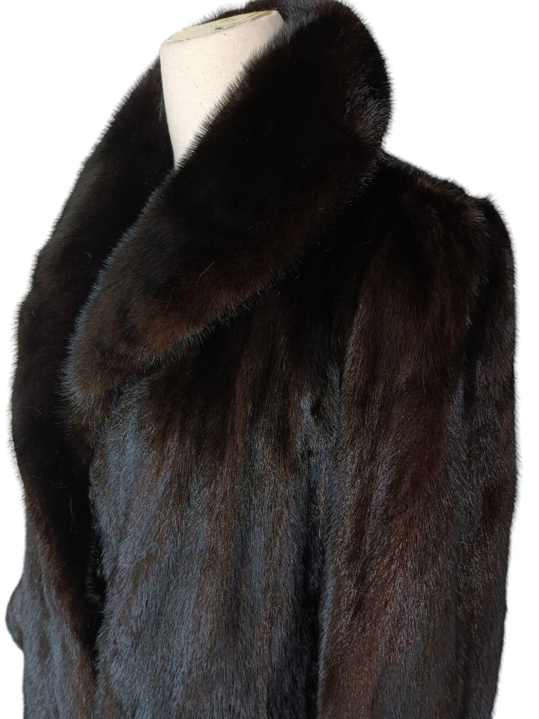 Birger Christensen Demi Buff Wide Sweep Mink Fur Coat (12/L) ~no duties