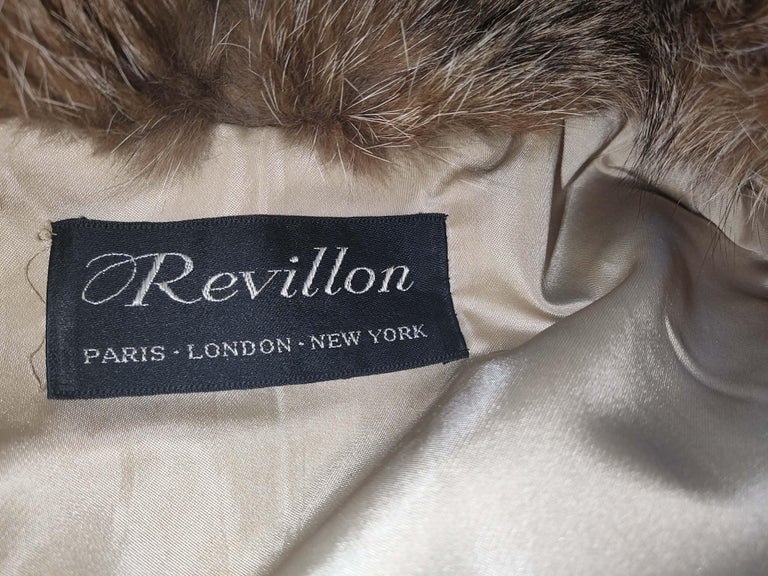 Mint Revillon Lynx fur coat 6/S ~no duties