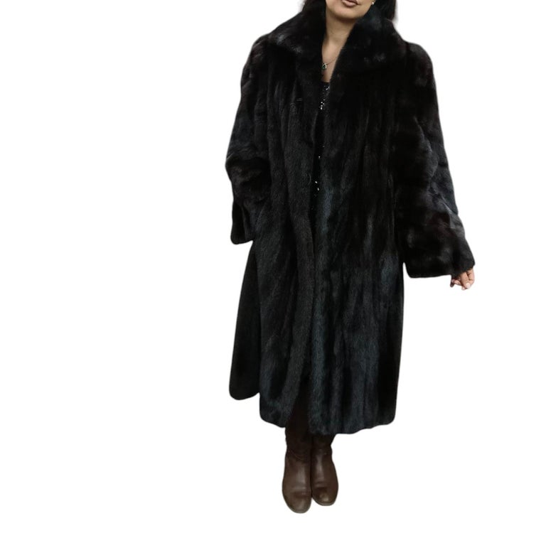 Louis Feraud Mink Fur Coat size 12-14 ~no duties