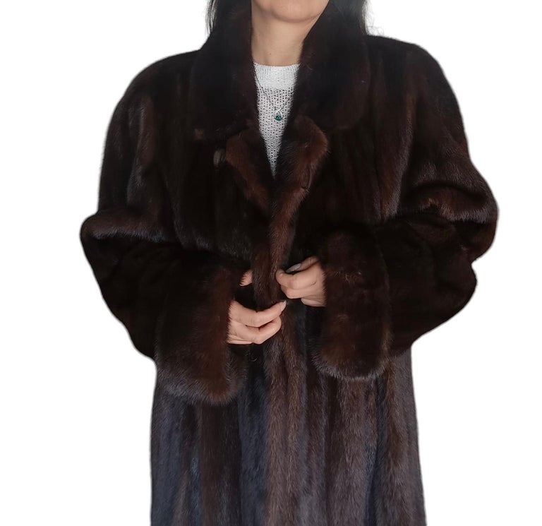Brand new Ranch Mink Fur Full Length Coat (Size 14 - L) ~no duties
