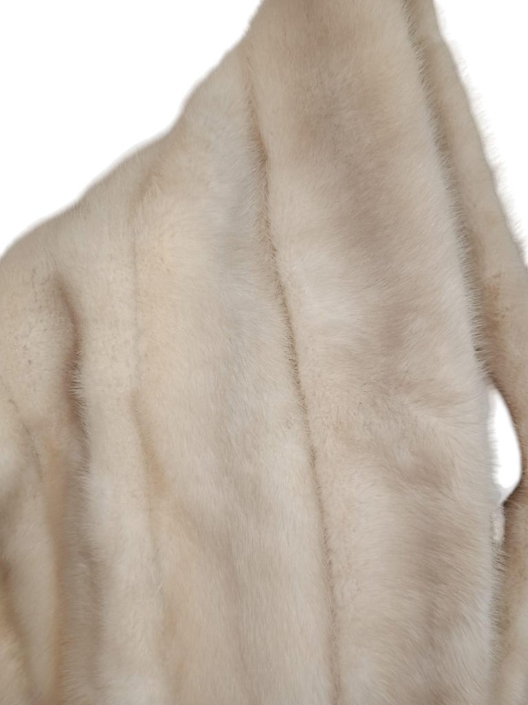 Holt Renfrew Blush mink Fur Cape Shrug Stole Boa wedding ~no duties