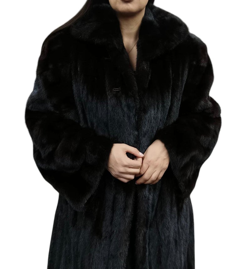 Louis Feraud Mink Fur Coat size 12-14 ~no duties