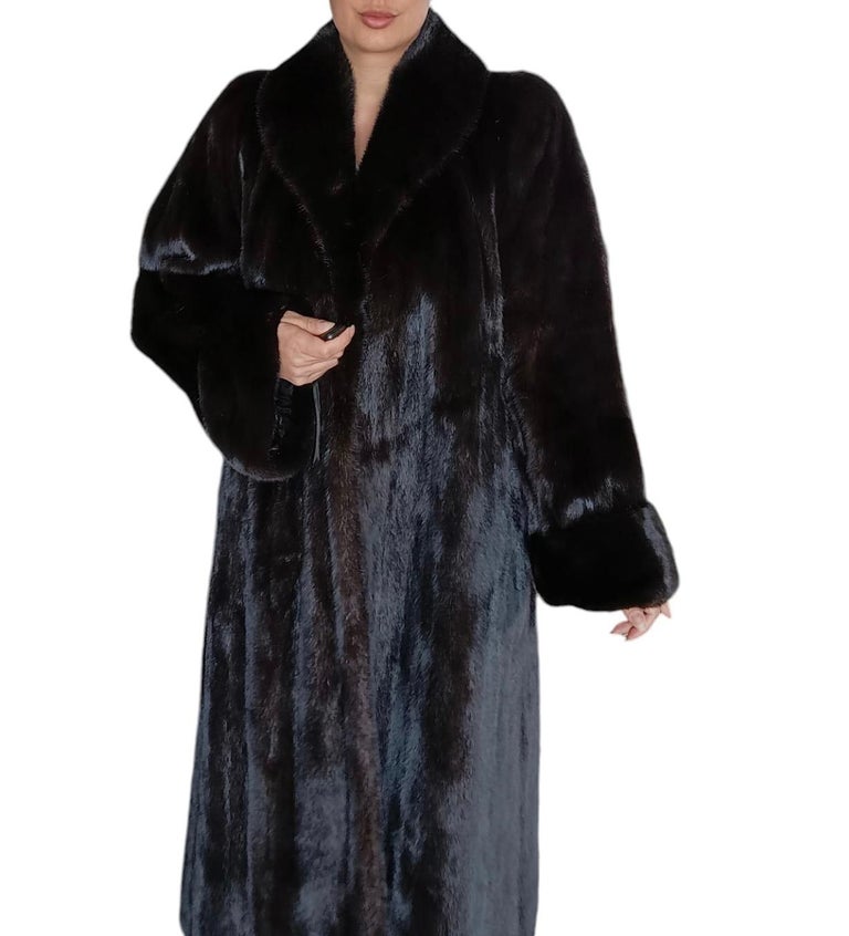 Birger Christensen Demi Buff Wide Sweep Mink Fur Coat (12/L) ~no duties
