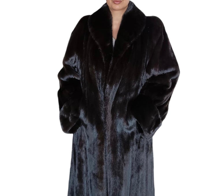 Birger Christensen Demi Buff Wide Sweep Mink Fur Coat (12/L) ~no duties