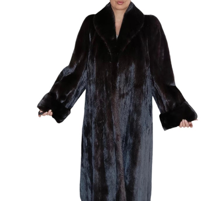 Birger Christensen Demi Buff Wide Sweep Mink Fur Coat (12/L) ~no duties