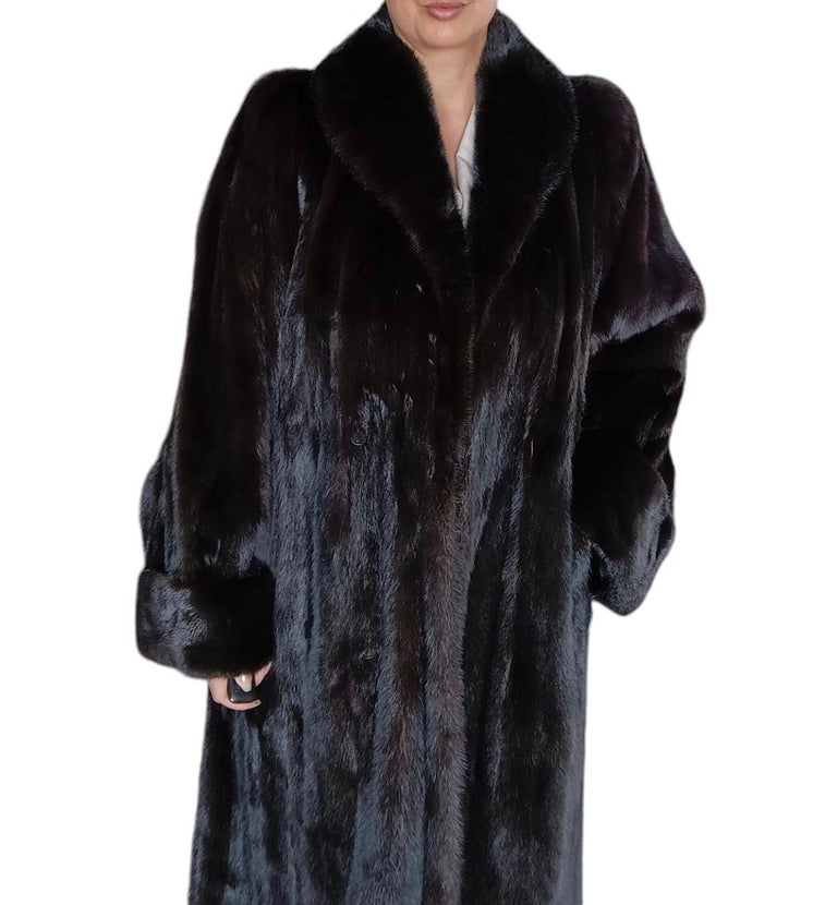 Birger Christensen Demi Buff Wide Sweep Mink Fur Coat (12/L) ~no duties