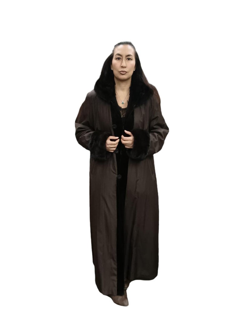 Christian Dior sheared female Mink Fur Coat reversible size 16 ~no duties