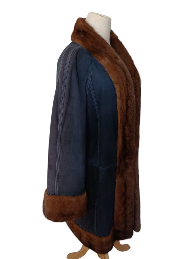 Brand New Mink Fur Coat reversible size 10 (M) ~no duties