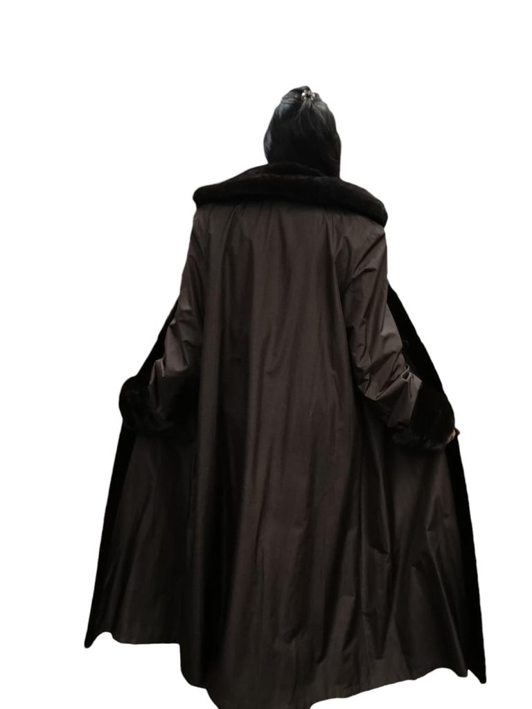 Christian Dior sheared female Mink Fur Coat reversible size 16 ~no duties