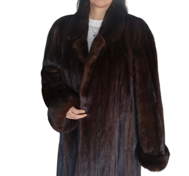 Brand new Ranch Mink Fur Full Length Coat (Size 14 - L) ~no duties
