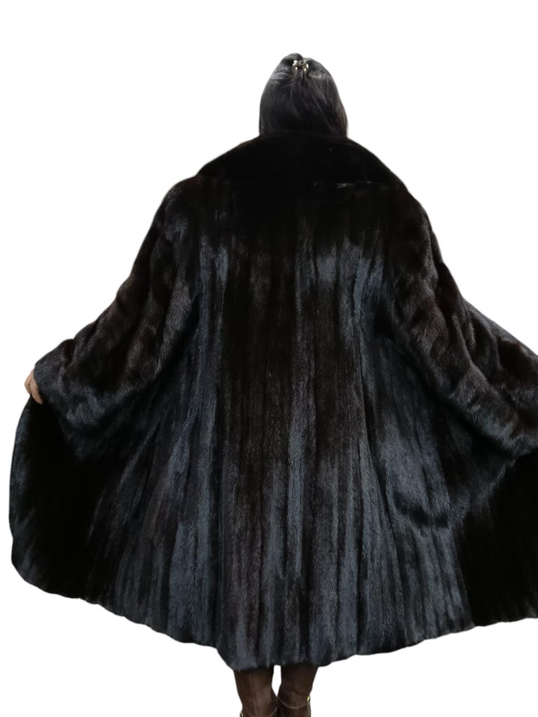 Louis Feraud Mink Fur Coat size 12-14 ~no duties
