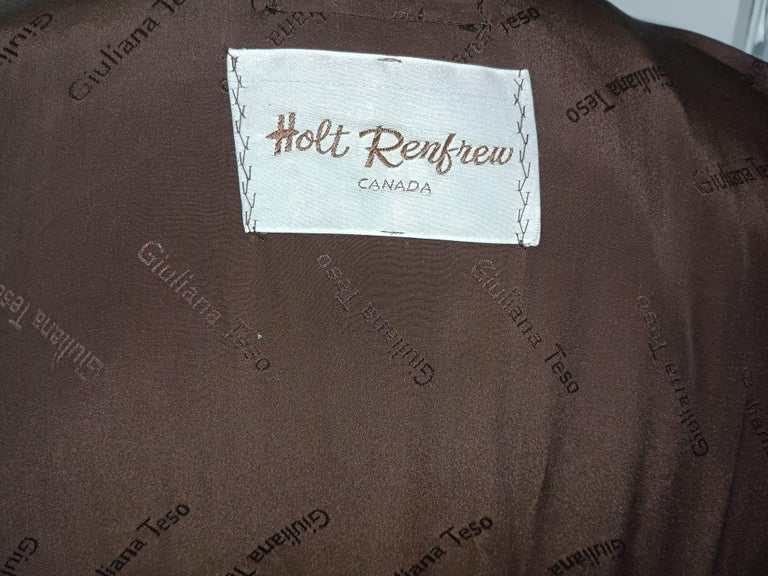 Giuliana Tesso Holt's Renfrew Mink Fur Full Length Coat (Size 20 - L) ~no duties