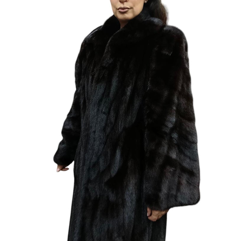 Louis Feraud Mink Fur Coat size 12-14 ~no duties