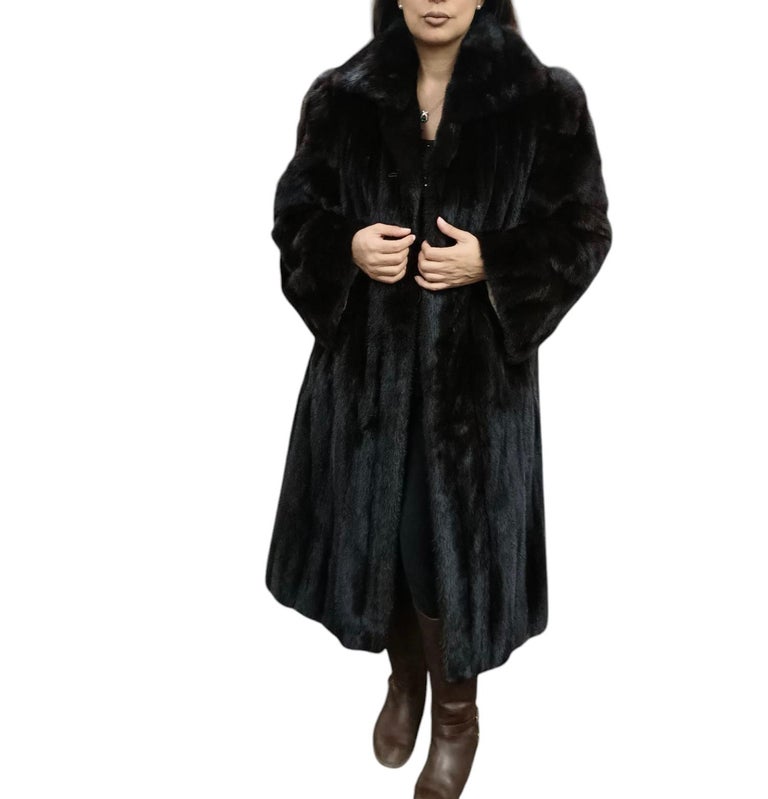 Louis Feraud Mink Fur Coat size 12-14 ~no duties