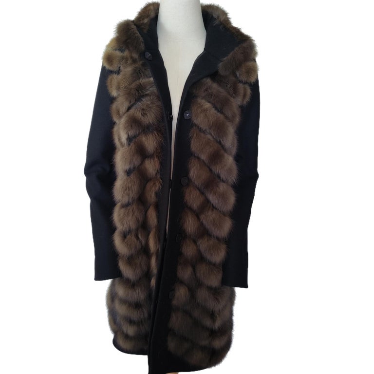 Loro Piana Coat Russian Sable fur Gulliana Tesso Italy 24000$ ~no duties