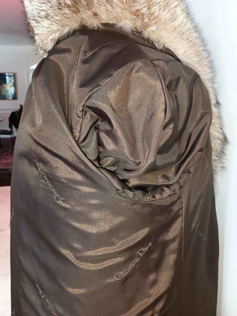 Mint Christian Dior sectional fox fur coat 10/M ~no duties