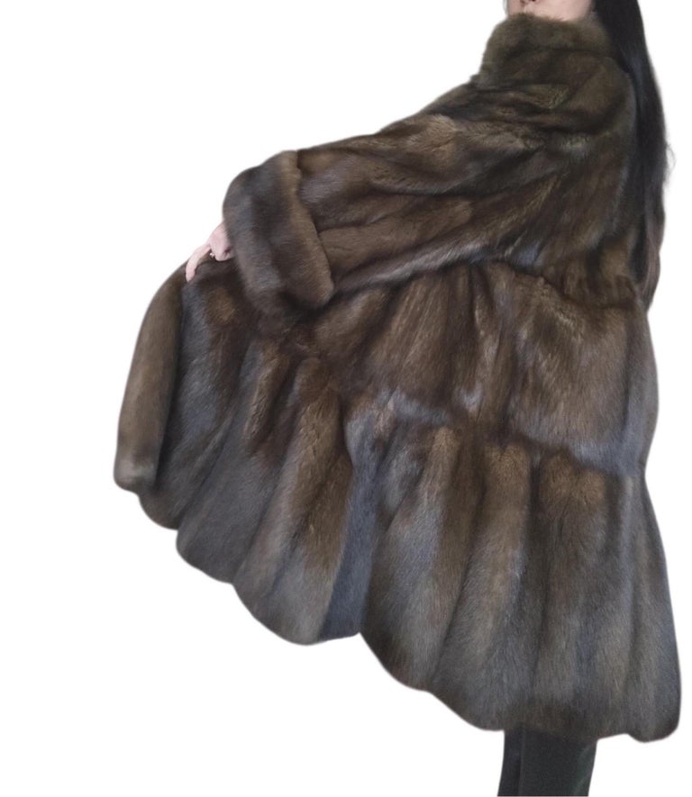 Emperial tortora Russian Sable fur coat size 24 185000$ Dior Label ~no duties